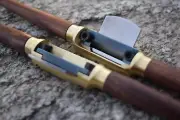 Handmade Brass Spokeshave - Flat Sole - O1 Tool Steel Blade - Made in USA