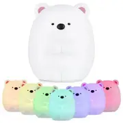 JM - 03 LED Rechargeable Silicone Bear Night Light for Bedroom