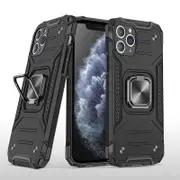 MCC Shockproof iPhone 14 Pro Heavy Duty Case Cover Tough Apple Ring Holder [Black]
