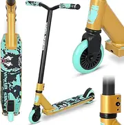 Pro Trick Scooter, Entry Level Stunt Scooters for Kids Ages 6 Years and Up, Aluminum and Lightweight Complete BMX Freestyle Scooter for Beginners