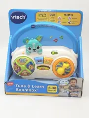 VTech Tune and Learn Boombox 6-36 Months 90+ Songs Sounds Phrases NEW in BOX