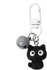 [Generic] Cat-shaped Key Ring Charm - Bag Charm For Womens Handbags | Bag Accessories | Cat Key Rings For Car Keys | Charm Key Ring Pendant | Bag Pendants Accessories For Cat Lovers, Women & Girls