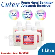Cutan Foam Hand Sanitizer Alcohol 1L Cartridge 70% Perfume Free Antiseptic