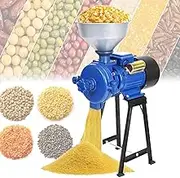 Tool 3500W/3800W Grain Mills 1400r/min Dry Wet Cereals Grinder Grinding Capacity >100/130kg/h Counterclockwise Coarse Grinding Clockwise Fine Grinding for Wheat Corn Spices Rice Starch Rice Flour