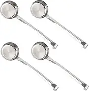 BRIGHTFUFU 4 Pcs Stainless Steel Pizza Sauce Spoon Measuring Ladle for Kitchen Cooking Soup Serving