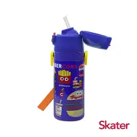 在飛比找Yahoo奇摩購物中心優惠-Skater 不鏽鋼保溫吸管水壺(400ml) 漢堡