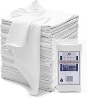 VALENGO New Lint Free Cotton Cloth, Soft Tshirt Rags, Lint Free for Staining Wood, Cast Iron, Cleaning, Dusting, Polishing, Painting Art - Pack of 7 (17”x17”)