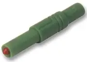 SAFETY PLUG, 4MM, GREEN , MLN, Banana Test Connectors 934097104