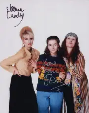 JOANNA LUMLEY & JULIE SAWALHA - ABSOLUTELY FABULOUS - AUTOGRAPHED 10x8 PHOTO COA
