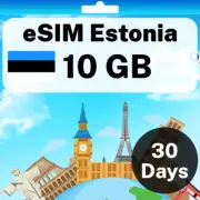 eSIM Estonia - 10 GB - 30 Days - Travel eSIM | QR code activation