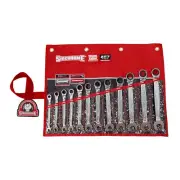 12Pc Pro Series Geared Spanners Set – Metric