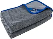 SHSCLY Microfiber Car Drying Towel Super Absorbent Twist Pile Car Towels Rapid Drying Large Cleaning Lint-Free Detailing Cloth Gray 19.7 x 23.6 Inches Pack of 2