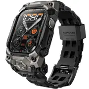 For Apple Watch 10 46mm Ub Ore Anti-scratch Rugged Sport Men Bumper Case with Adjustable Strap Watch Band