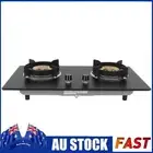 29.5in 4.5KW 2800Pa Tempered Glass 2 Burner Gas Stove for Kitchen