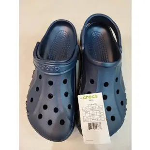 全新 日本 JP Crocs 卡駱馳 正品 貝雅baya 中性鞋 洞洞鞋 布希鞋 懶人鞋 增高 拖鞋 黑 藍 只有一雙