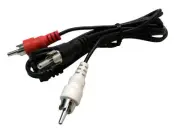 One 3 Foot Procraft Y-Cable One RCA Male To Dual RCA Males Model (CA114X)