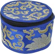 Buddhist Singing Bowl Case Compact Storage Bag for Sound Bowls Durable Zipper Design for Travel Meditation and Outdoor Activities Elegant Pattern