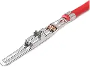 2.3MM 8230-4282 Brass Tinned Auto Crimping Terminal Wire Male Loose Splice Pins Electronic Connector with Cable DJ611-2.3 * 0.6A (Color : Male, Size : 50 Pcs)