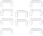 [Pierced Owl] Set of 10 Clear Acrylic Septum Ring Retainers, Metal Free, Allergy Free