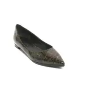 Cristina Elle 401a Multicolor Patent Leather Pointy Flat Shoes 36 / US 6