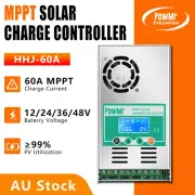 PowMr 60A MPPT Solar Panel Battery Charge Controller 12V/24/36/48V LCD Regulator