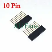 50pcs 10 Pin 2.54 mm Stackable Long Legs Femal Header For Arduino Shield