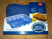 NEW Bradshaw Good Cook Select Silicone Bakeware Floral Flower Design Cake Pan