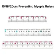With Wavy Line Scale Ruler Preventing Myopia Straight Rulers School Office