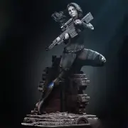 1/6 33cm Black Widow 3D Print Garage Kit Figure Model Kit Unpainted Unassembled