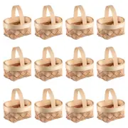 Wood Chip Basket Mini Baskets Party Favors Woven for Candies Baby