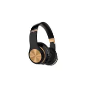 Bluetooth Wireless Headphones Over Ear Headset Noise Cancelling Earphones-Black