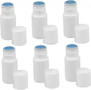 6pcs Paint Bottle Sponge Hair Oil Applicator Refillable Sub Bottles Travel Size Containers Liquid Applicator Bottle Empty Bottle Sub Packaging Container Small Bottle White Plastic