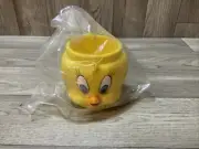 1994 Looney Tunes Mug KFC Promotion Factory Sealed Tweety Bird Head Shape