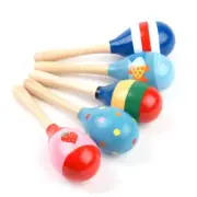 Baby Kid Wooden Ball Toy Sand Hammer Rattle Musical Instrument Percussion Infant