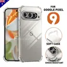 TPU Gel Jelly Soft Clear Bumper Case Cover For Google Pixel 9 Pro XL Pixel 9 Pro