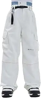 [HIGH EXPERIENCE] Snowboard Pants for Women Men Baggy Ski Pants Loose Warm Insulation Waterproof Windproof