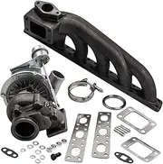 daili Store T3/ T04E V-Band Turbocharger Internal Wastegate+Turbo Manifold Compatible with BMW E36 E46