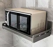 Microwave Oven Rack Durable Electric Oven Holder Shelf Wall-Mounted Suitable for Electric Oven, Microwave Oven,60cm