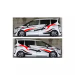 豐田 SIENTA 切割貼紙 SIENTA 汽車貼紙條紋車身側面 TOYOTA SIENTA 最新