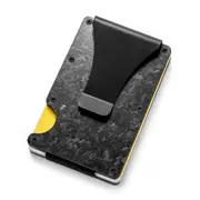 Fashion Carbon Fiber Card Holder Wallet Designer Aluminium Credit Card Holder Metal Minimalist Card Wallets Men Cardholder