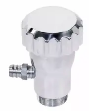 EMPI 7902 Polished Smooth-Flow Oil Filler W/Grooved Cap Vent, Fits Dune Buggy
