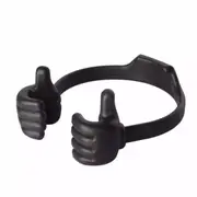 Mount Stand Lazy Movie Watching Thumbs Up Mobile Cell Phone Holder Black