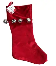 THE ELF ON THE SHELF Christmas Stocking 19" Red with jingle bells New