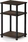 3-Tier Turn-N-Tube End Table Nightstand Side Table with Plastic Poles 1-Pack Wal