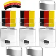 Set of 3 Make-Up Pens Fan Item Germany, German Euro Football European Championship 2024 Fan Face Paint Set, Germany Fan Item, Germany Make-Up Pen Fan Item Black Red Gold
