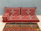 Cushion pillows Lounge Couch Sofa Corner Cover Sheet Set 4 pcs Arabic Ottoman