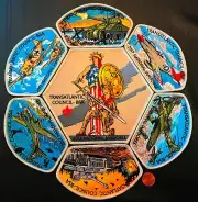 TRANSATLANTIC OA 482 BLACK EAGLE 2017 JAMBOREE WWII WW2 PLANES 7-Patch SMY STAFF