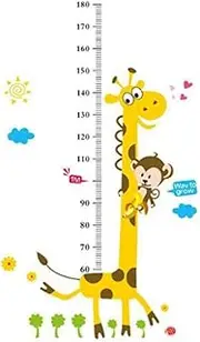 Height Measuring Chart Growth Chart Wall Decal Removable Kids Height Measuring Chart Sticker Baby Room Decor