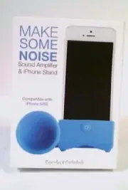 Silicon~Speaker~IPhone Stand~Horn~Audio Amplifier~LoudSpeaker~for iPhone5/5~New
