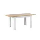 160cm Extendable Dining Table Wooden&White